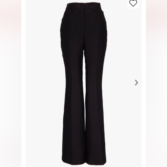 Akris Pants - Akris wool blend shimmer black trousers